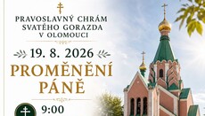 V Olomouci oslaví svátek Proměnění Páně