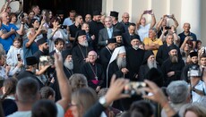 Stovky věřících přivítaly srbského patriarchu Porfirije v Lublani