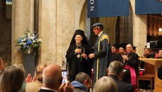 Patriarcha Bartoloměj obdržel čestný doktorát na britské univerzitě 