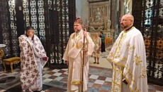 Vladyka Juraj slúžil liturgiu pri hrobe svätej Agáty v Taliansku