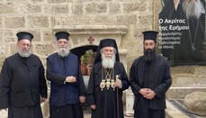 Patriarcha Theofilos navštívil obnovovaný monastýr svatého Gerasima