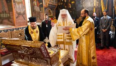 Patriarcha Daniel posvětil raku s ostatky mučednice Evlogie