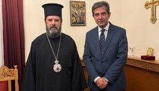 Albánského arcibiskupa Jana navštívil řecký náměstek ministra vnitra