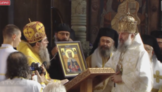 Metropolita Rastislav daroval gruzínskemu patriarchovi ikonu sv. Ľudmily