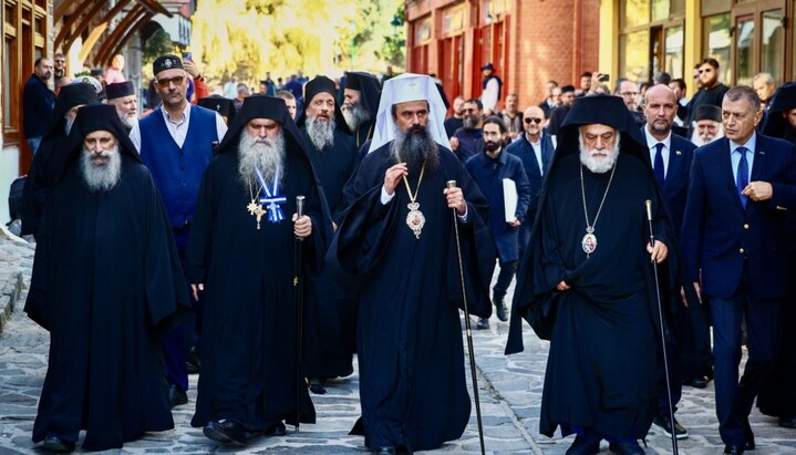 Bulharský patriarcha Daniil zahájil čtyřdenní návštěvu Svaté Hory Athos. Foto: Orthodoxianewsagency.gr
