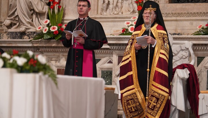 Patriarcha Bartoloměj sloužil akathist v mariánské bazilice v Loretu. Foto: Orthodoxtimes.com