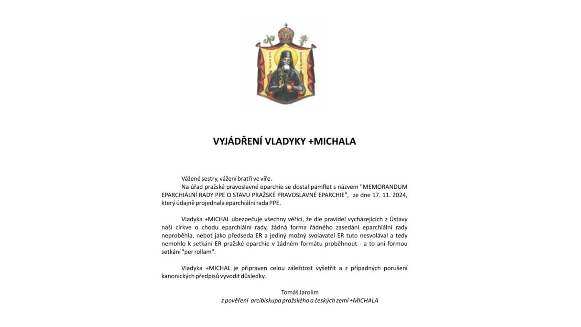 Eparchiální rada PPE upozorňuje na nevyplácení mezd a žádá zásah synodu фото 3