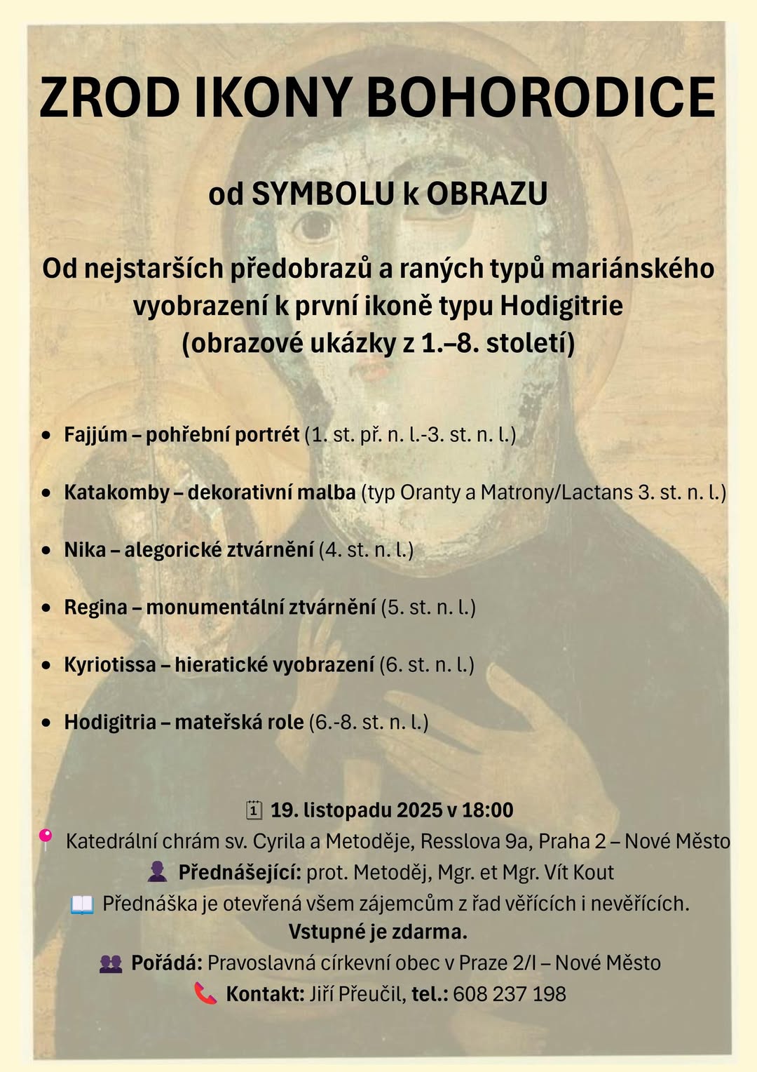 V Praze se uskuteční přednáška