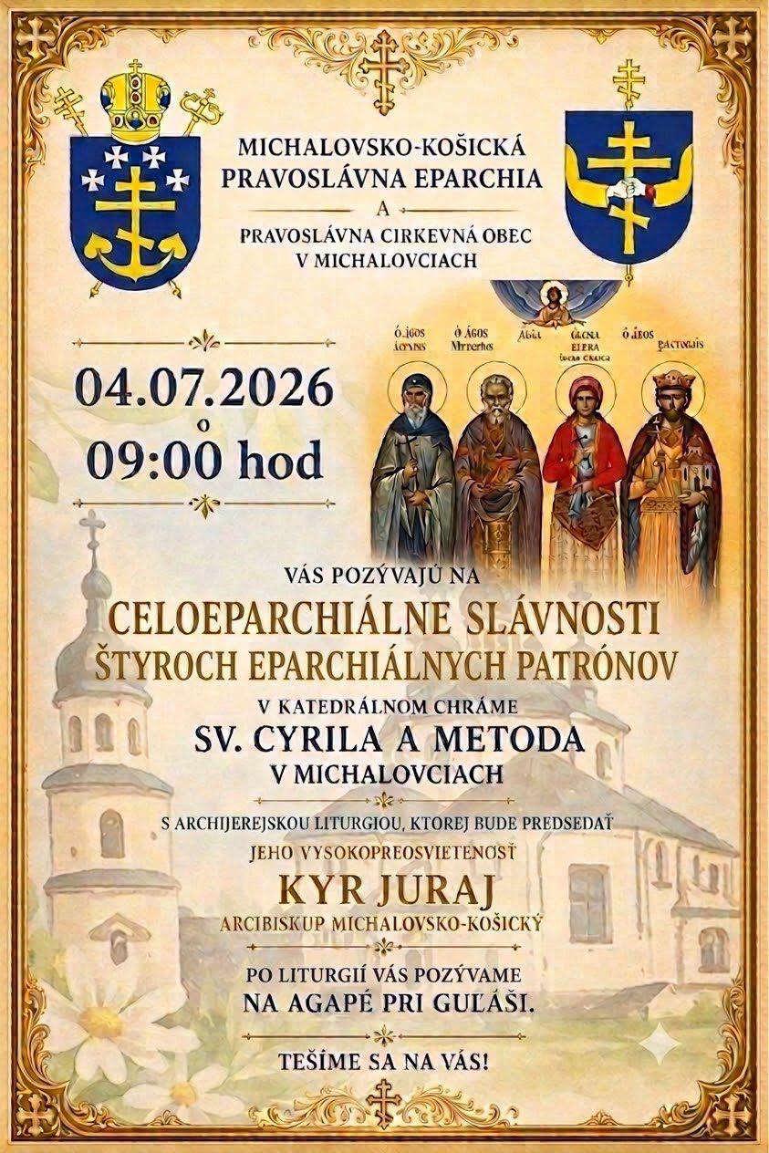 V Michalovcích se uskuteční celoeparchiální slavnosti фото 1
