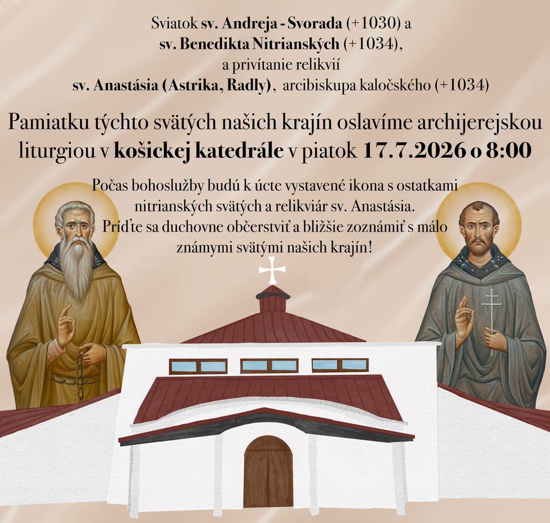 V Košiciach privítajú relikvie sv. Anastázia a uctia si svätcov z Nitry фото 1