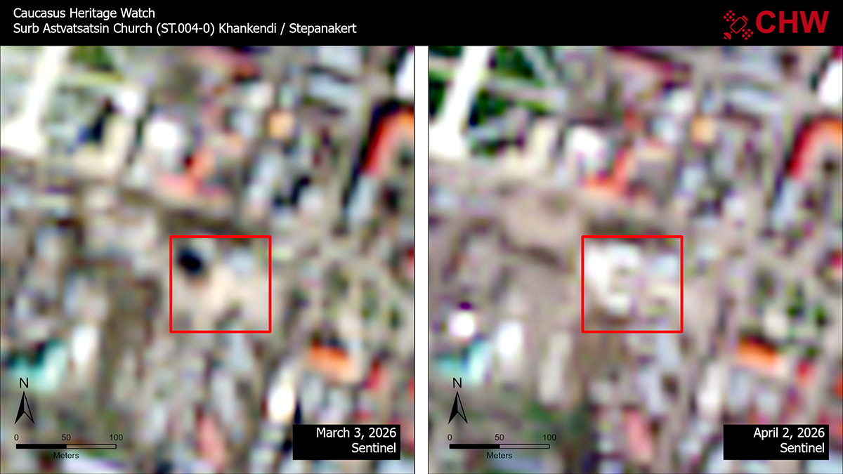 Ázerbájdžán srovnal se zemí arménskou katedrálu v Náhorním Karabachu фото 1