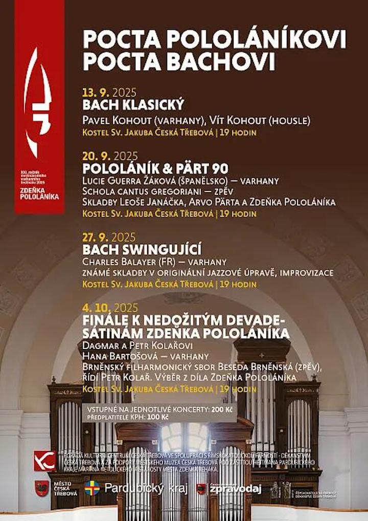 V České Třebové začíná varhanní festival Zdeňka Pololáníka foto 1